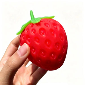 Strawberry Squishy Toy – Slow-Rise Stress Ball (Small, Large & Bundle) view 9