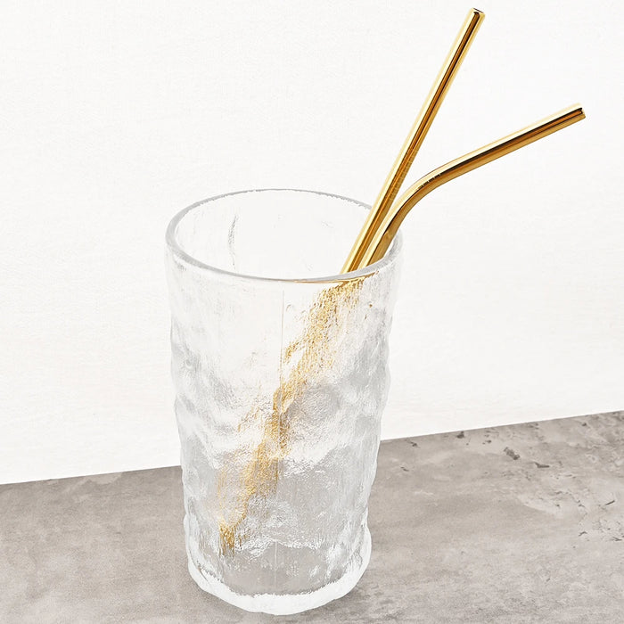 Reusable Stainless Steel Straw Set — 11 Pieces with Cleaning Brushes