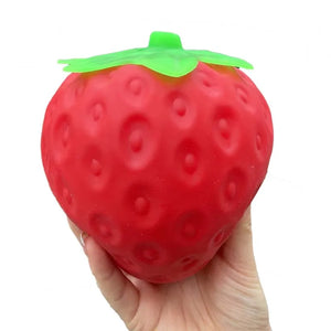 Strawberry Squishy Toy – Slow-Rise Stress Ball (Small, Large & Bundle) view 5