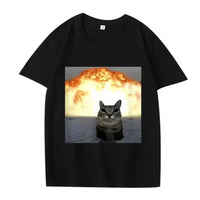 Ibuprofen Cat Explosion Graphic Tee