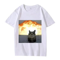 Ibuprofen Cat Explosion Graphic Tee