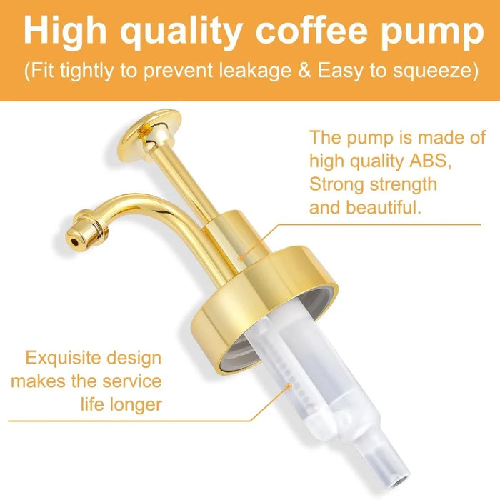 Glass Syrup Dispenser with Pump — 16 oz / 500 ml