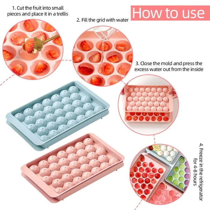 Round Ice Ball Tray — Whiskey & Cocktail Ice Mold