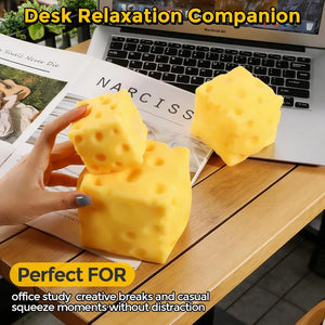 Cheese Squishy Toy – Jumbo Slow-Rise Stress Ball (2.4", 2.8" & 4") view 3
