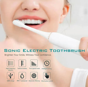 Sonic Electric Toothbrush for Adults – IPX7 Waterproof | 6 Cleaning Modes view 2