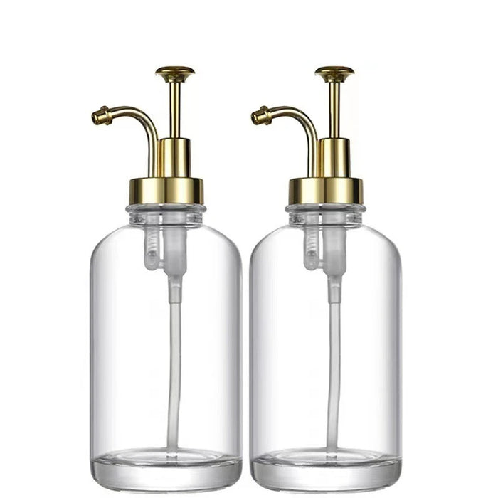 Glass Syrup Dispenser with Pump — 16 oz / 500 ml