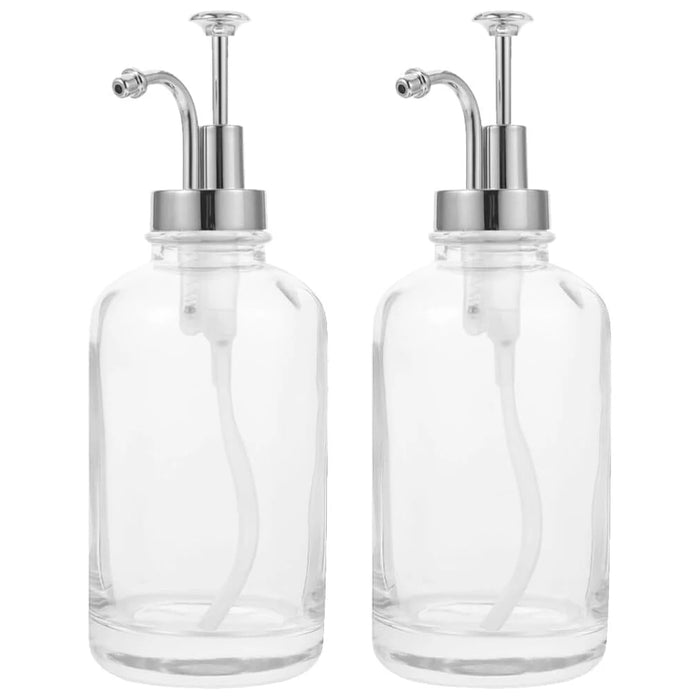 Glass Syrup Dispenser with Pump — 16 oz / 500 ml