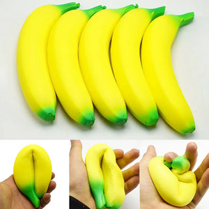 Banana Squishy Stress Toy – Slow-Rise Jumbo Fruit Fidget (18cm) view 1