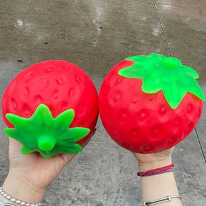 Strawberry Squishy Toy – Slow-Rise Stress Ball (Small, Large & Bundle) view 6