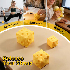Cheese Squishy Toy – Jumbo Slow-Rise Stress Ball (2.4", 2.8" & 4") view 5