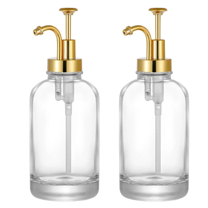Glass Syrup Dispenser with Pump — 16 oz / 500 ml