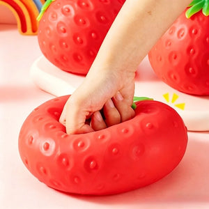 Strawberry Squishy Toy – Slow-Rise Stress Ball (Small, Large & Bundle) view 4