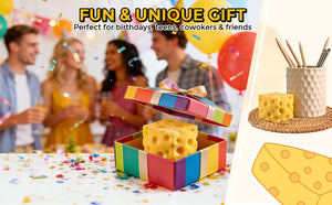 Cheese Squishy Toy – Jumbo Slow-Rise Stress Ball (2.4", 2.8" & 4") view 9